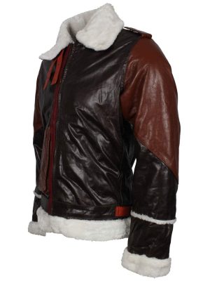 Rocky Balboa Rocky Sylvester Stallone Fur Leather Jacket