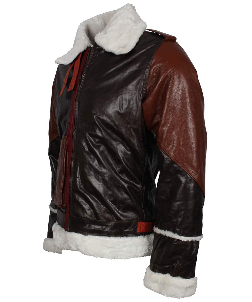 Rocky Balboa Rocky Sylvester Stallone Fur Leather Jacket