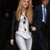 Shakira Black Leather Cropped Jacket