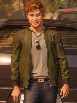Spider Man Video Game Harry Osborn Green Bomber Jacket Costume