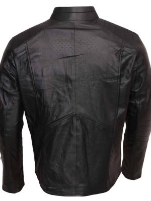 Superman Smallville Men's Black Leather Costume Jacket