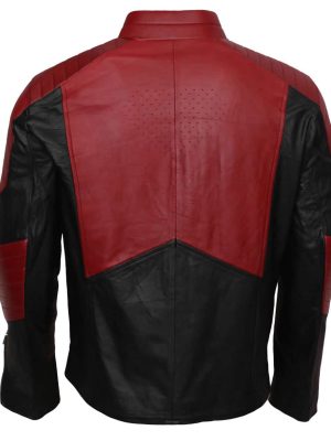 Superman Smallville Tom Welling Red And Black Leather Costume Jacket