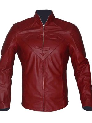 Superman Smallville Tom Welling Red Leather Costume Jacket