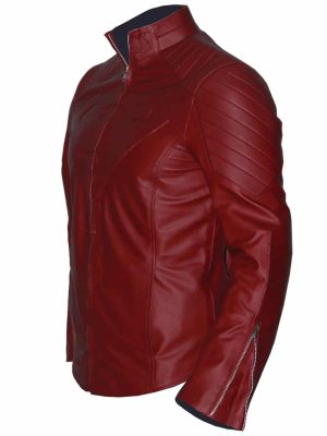 Superman Smallville Tom Welling Red Leather Costume Jacket