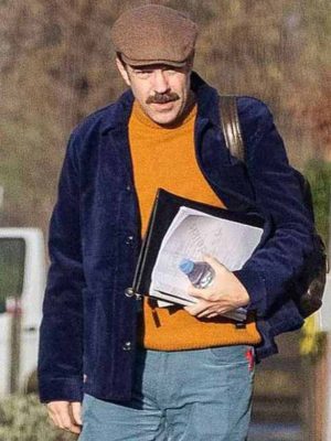 TV Series Ted Lasso Jason Sudeikis Blue Velvet JacketÂ