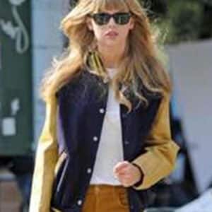 Taylor Swift Baseball Blue & Yellow Varsity Letterman Jacket