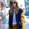 Taylor Swift Baseball Blue & Yellow Varsity Letterman Jacket