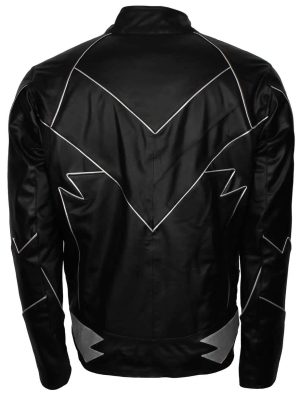 The Flash Hunter Zolomon Zoom Black Leather Jacket Costume
