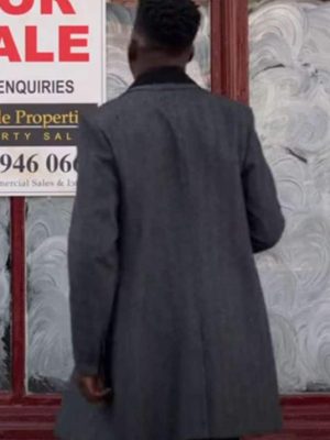 Toheeb Jimoh Ted Lasso S02 Sam Obisanya Grey Wool Coat