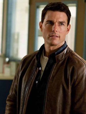 Tom Cruise Jack Reacher Brown Leather Jacket
