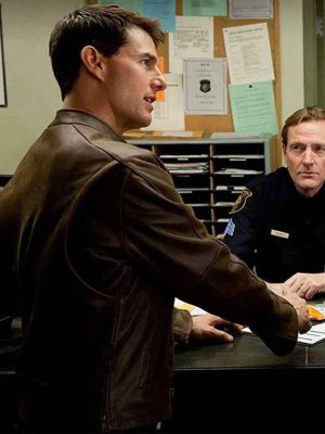 Tom Cruise Jack Reacher Brown Leather Jacket