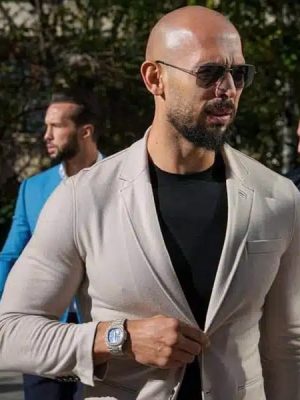 Andrew Tate Top G Beige Coat Blazer