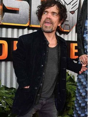 Transformers NY Premiere Peter Dinklage Black Velvet Jacket