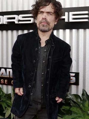 Transformers NY Premiere Peter Dinklage Black Velvet Jacket