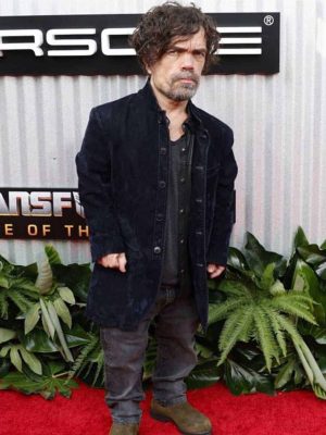 Transformers NY Premiere Peter Dinklage Black Velvet Jacket