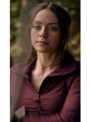 Danielle Rose Russell Legacies S04 Maroon Zip Jacket Outfits