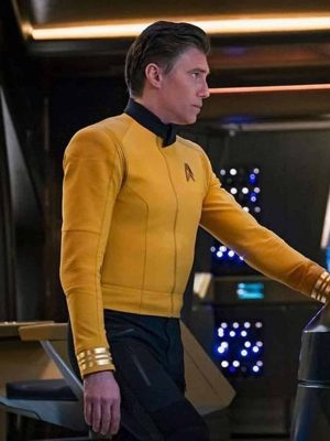 Anson Mount Star Trek Discovery S02 Captain Christopher Pike Yellow Jacket
