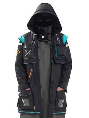 Arknights Rhodes Island Doctor Black Cotton Hooded Coat