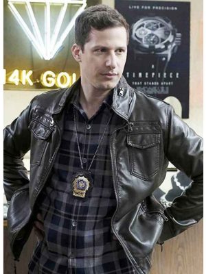 Brooklyn Nine Nine Jack Peralta Brown Leather Jacket
