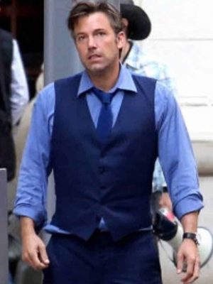 Bruce Wayne Batman Vs Superman Dawn Of Justice Ben Affleck Blue Vest