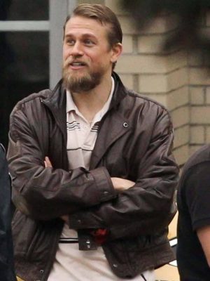 Charlie Hunnam Jungleland Brown Leather Jacket