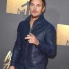 Chris Pratt MTV Awards 2016 Blue Leather Jacket