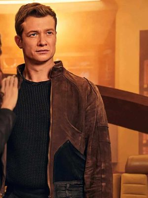 Star Trek Picard Season 3 Jack Crusher Brown Suede Leather Jacket
