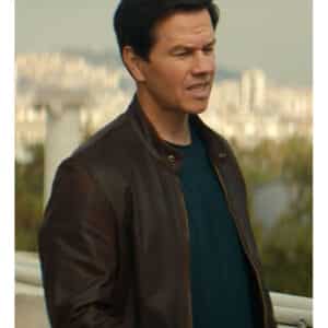 Mark Wahlberg Uncharted Brown Leather Jacket