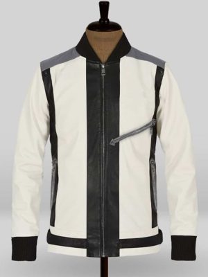 Matthews Broderick Ferris Bueller Day Off White Leather Jacket