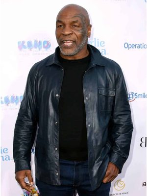 Mike Tyson Black Leather Shirt