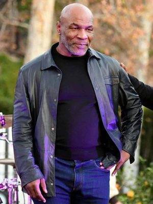 Mike Tyson Black Leather Shirt