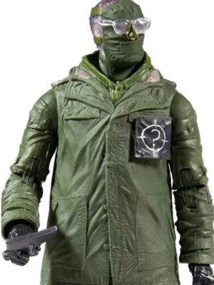 Paul Dano Riddler The Batman 2022 Green Cotton Coat Jacket Costume
