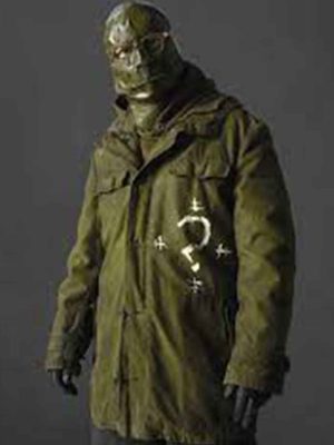 Paul Dano Riddler The Batman 2022 Green Cotton Coat Jacket Costume