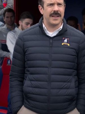 Ted Lasso S02 Jason Sudeikis Black Parachute Puffer Jacket
