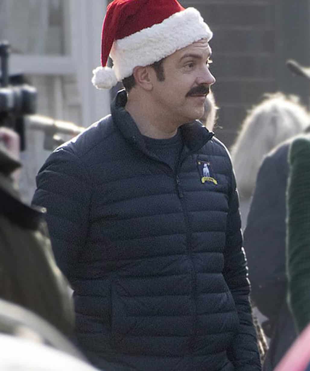 Ted Lasso S02 Jason Sudeikis Black Parachute Puffer Jacket