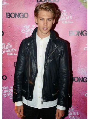 The Bike Riders Austin Butler Black Leather Jacket Men