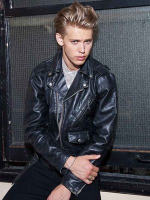The Bike Riders Austin Butler Black Leather Jacket Men