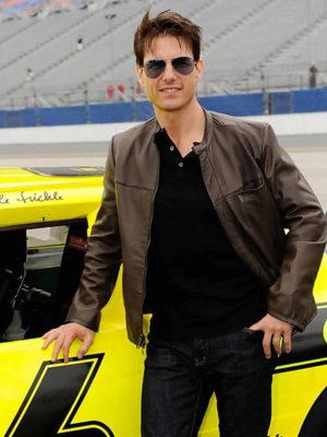 Tom Cruise Brown Genuine Leather Jacket