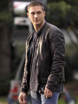 Tom Hardy This Means War Black Leather Jacket