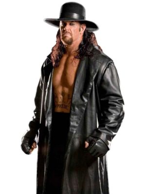 WWE The Undertaker Leather Trench Coat