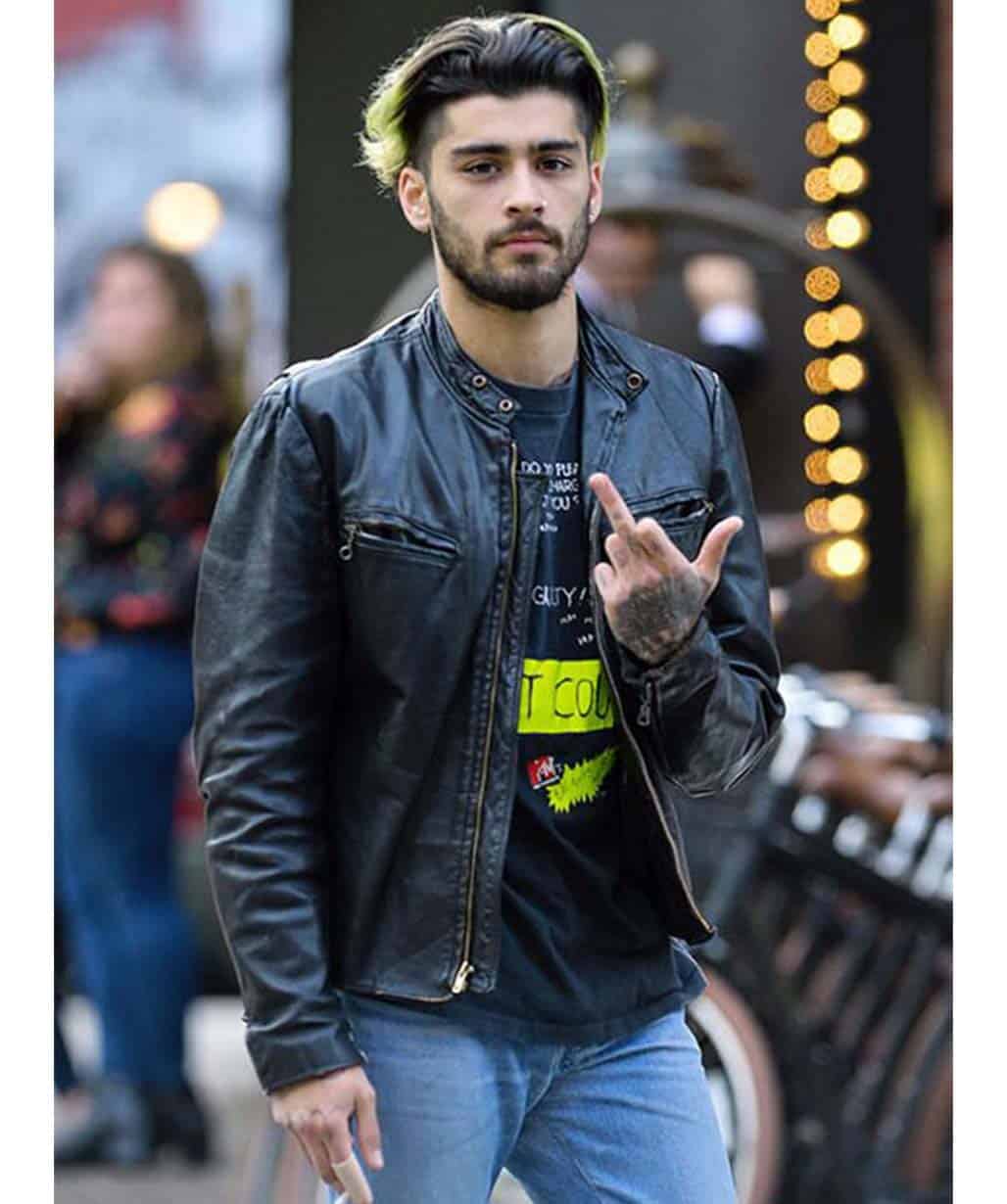 Zayn Malik Vintage Black Leather Jacket