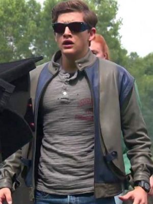 X-Men Apocalypse Cyclops Tye Sheridan Cafe Racer Leather Jacket