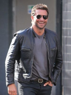 Adam Jones Burnt Bradley Cooper Black Leather Jacket
