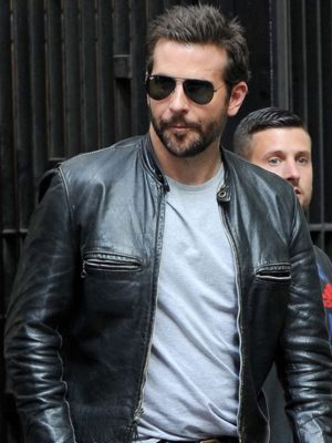 Adam Jones Burnt Bradley Cooper Black Leather Jacket