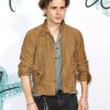 Brooklyn Beckham Brown Suede Leather Jacket