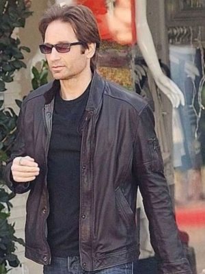 Hank Moody Californication Black Leather Jacket