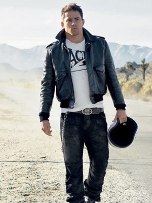 Channing Tatum Black Leather Jacket