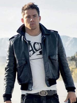 Channing Tatum Black Leather Jacket