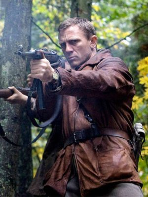 Daniel Craig Defiance Brown Leather Jacket