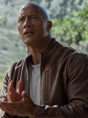 Dwayne Johnson Rampage Brown Distressed Leather Jacket